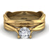 Mattaching wedding band for Solitaire Twist Shank Diamond Ring - Eleanor No. 20